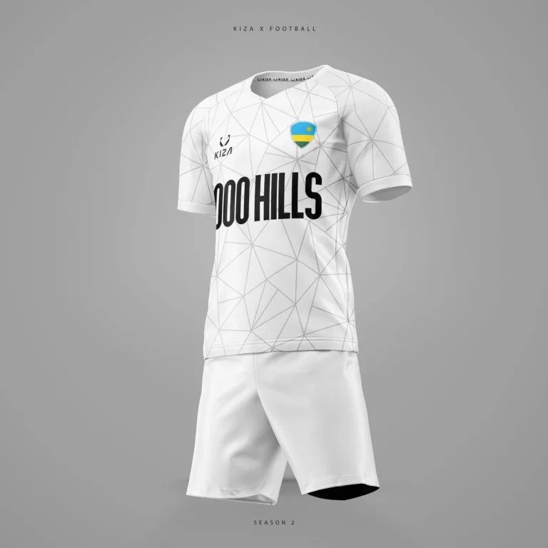 Full product view of 1000 HILLS WHITE LINE football jersey by KIZA