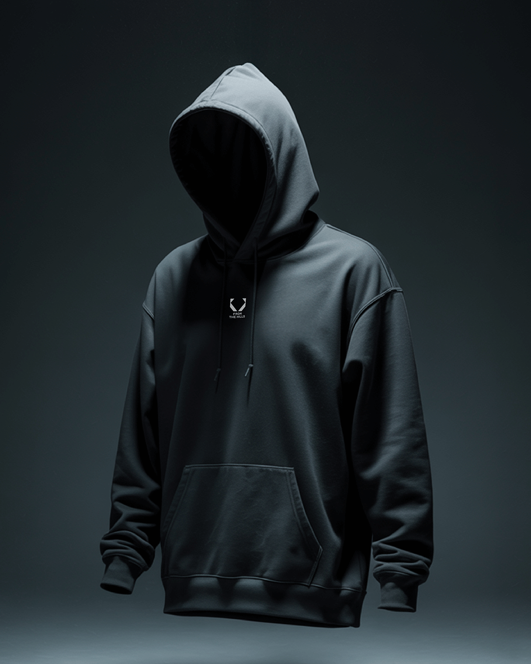 Eleven spears design with Rwanda flag colors on KIZA African streetwear hoodie